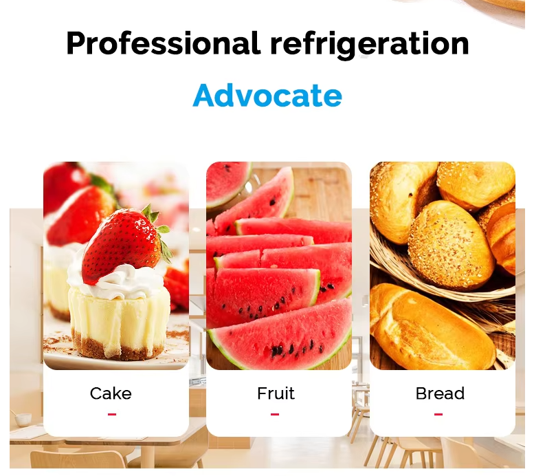 High-End Cake Display Fridge for Upscale Bakeries and Coffee