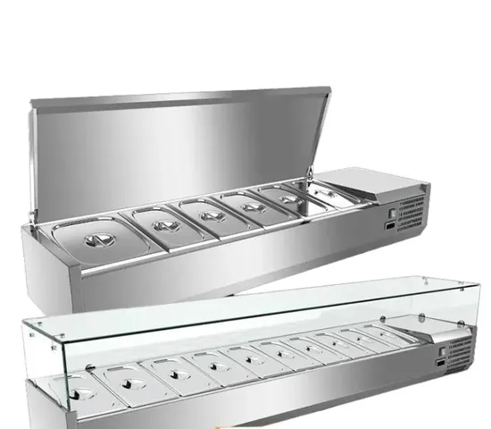 Restaurant Table-Top Pizza Display Refrigerator Pizza Salad Bar Undercounter Display Refrigerator