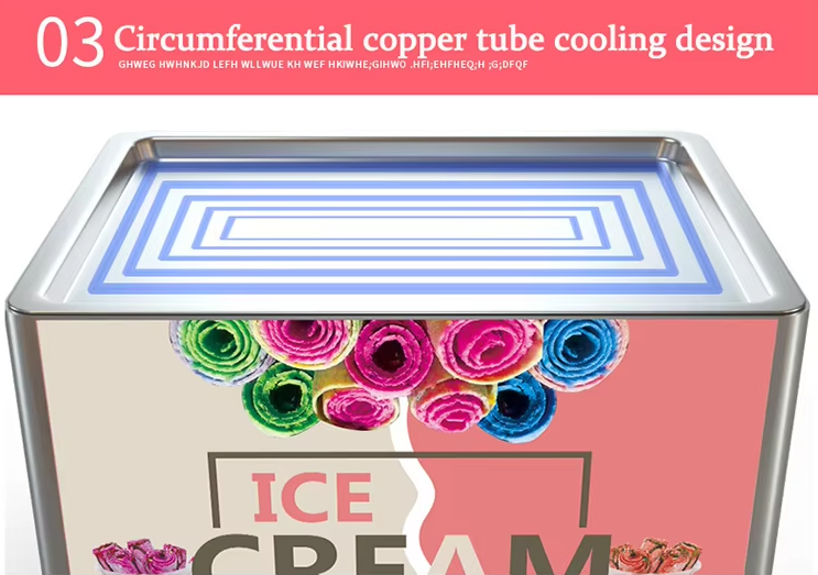 2025 Hot Sell Commercial Fired Ice Cream Rolls Machine /Fired Ice Rolls Maker /Fired Yogurt Rolls Machine or Maker