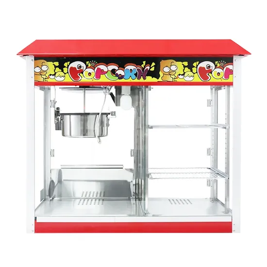Popcorn Machine Commercial Fully Automatic Free Pot Night Market Stall with Warmer