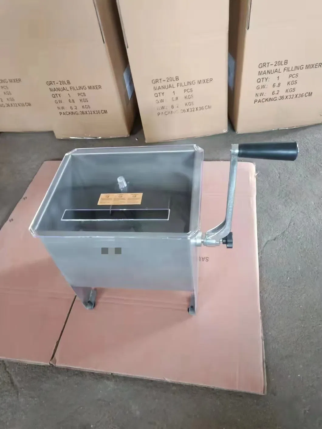 Heavy Duty Commercial Stainless Steel Meat and Vegetable Mixer 20lb Capacity