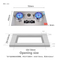 Freestanding Stainless Steel 2 Burner Gas Stove with Timing Function