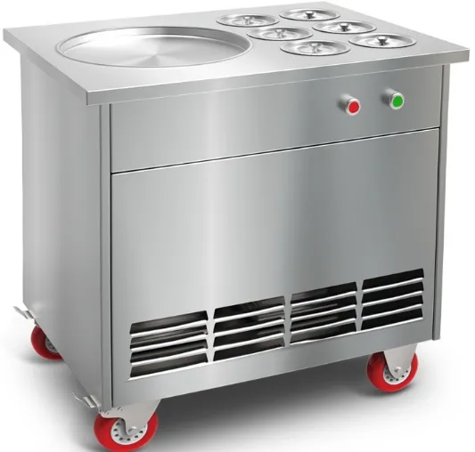 Premium Single Round Ice Cream Rolls Maker for Businesses