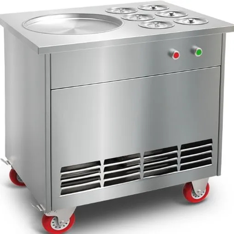 Premium Single Round Ice Cream Rolls Maker for Businesses