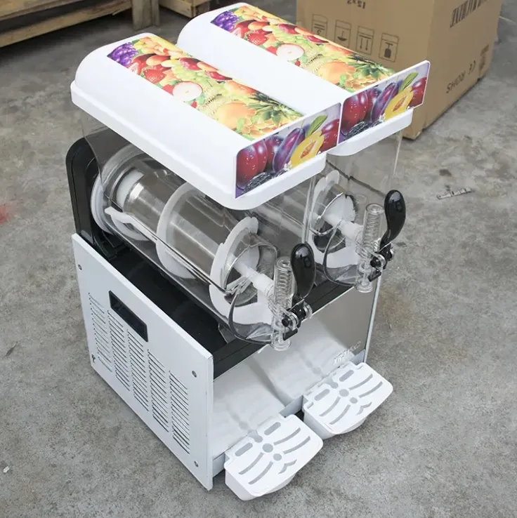 15L Commercial Triple Tank Slush Machine for Refreshing Beverages
