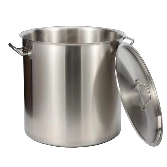 12L Custom 6L~225L Multi Sizes Stainless Steel Stock Pot High Pot Cookware Large Cooking Pot for Home Restaurant Soup Barrel