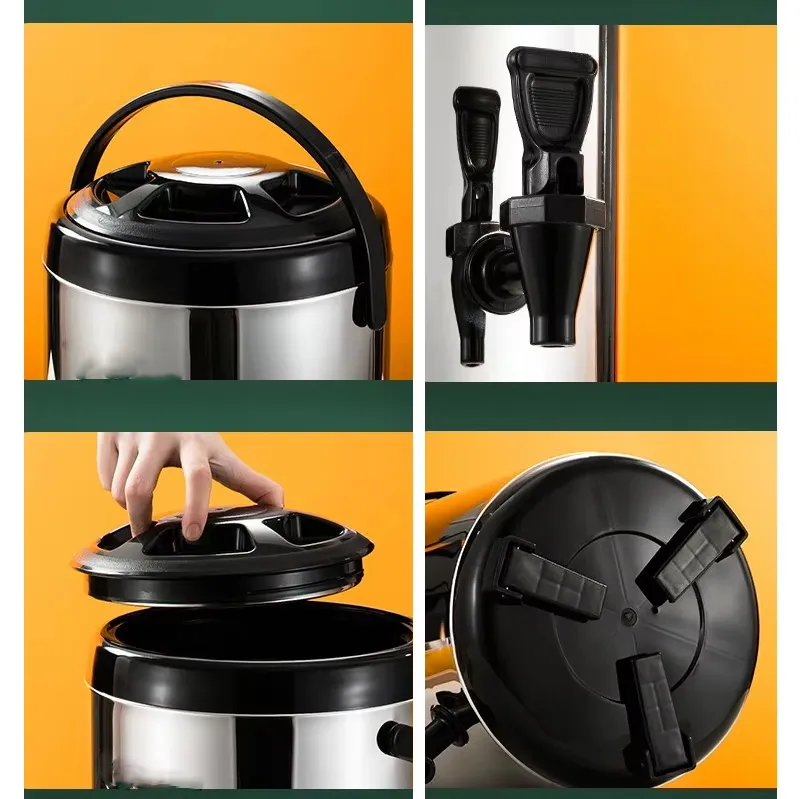 Premium 10L Stainless Steel Tea and Milk Storage Barrel