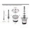 7 Tiers Digital Display Chocolate Fountain for Commercial