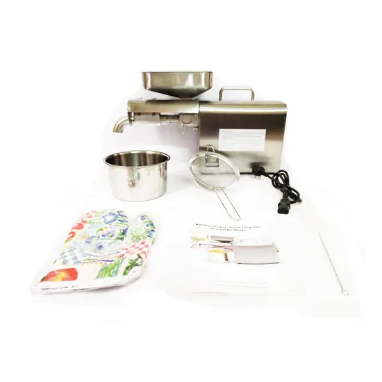 Cold and Hot Sesame Peanut Press Oil Machine with Temperature Screen