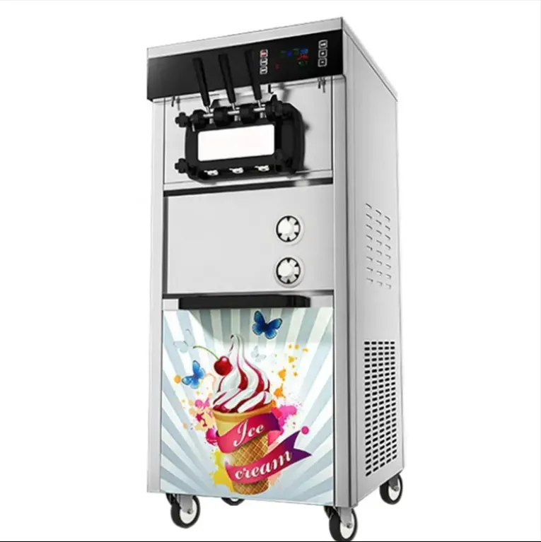 Premium 6 Head Soft Serve Ice Cream Machine for Commercial Use