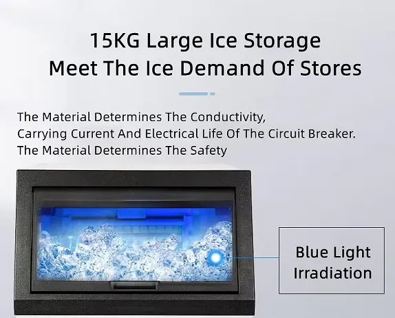 Commercial Grade Ice Maker Machine for Restaurants and Bars