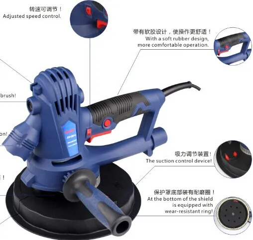 Powerful Zs180-EL Electric Drywall Sander for Smooth Finishes