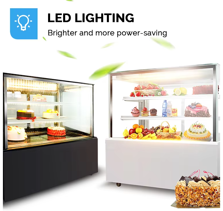 High-End Cake Display Fridge for Upscale Bakeries and Coffee