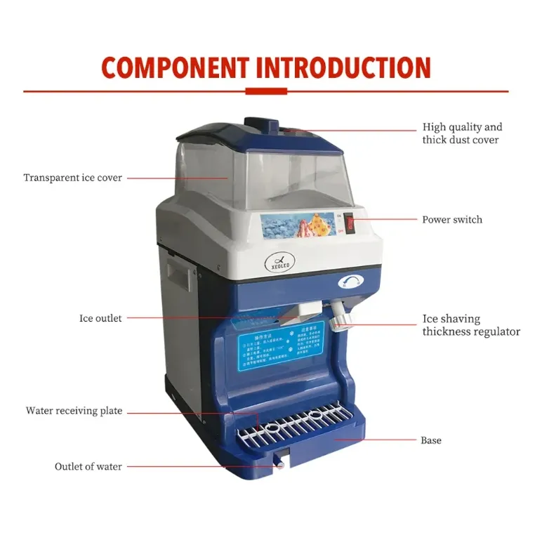 High Efficiency Sand Ice Shaving Machine Ice Cube Crushing Machine