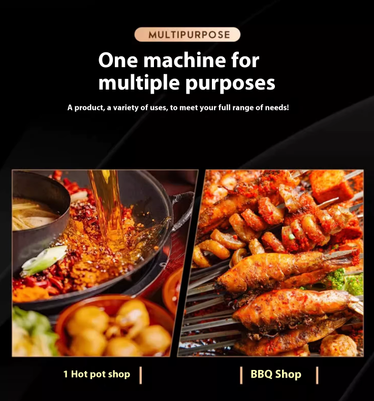 Double-Temperature Energy-Saving Cabinet for Supermarket Vegetables Display Fridge