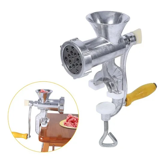 Premium Manual Meat Grinder for Home Cooking and Sausage Making