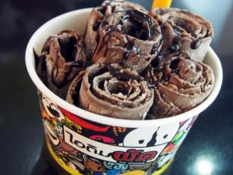 Commercial Large Round Thai Gelato Soft Fried Ice Cream Roll Machine Sample Customization Ice Cream Making Machine