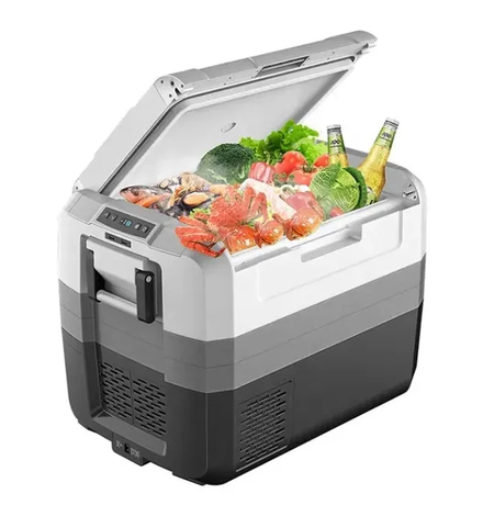 Factory Direct 65L Vehicle and Home Use Car Refrigerator Portable Camping Car Freezer with Detachable Battery