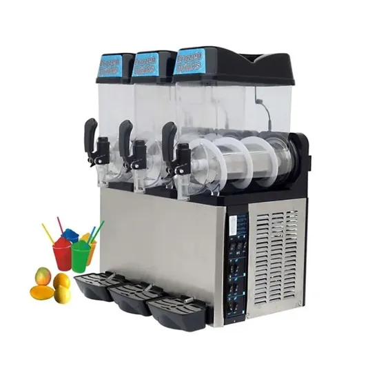 15L Commercial Triple Tank Slush Machine for Refreshing Beverages
