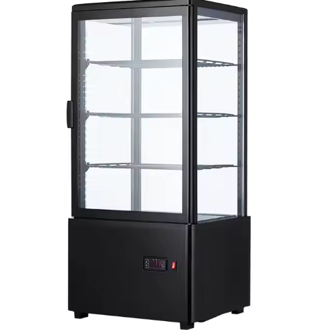 Premium Four-Sided Glass Beer/Wine/Beverage Display Fridge for Retail