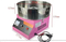 Professional Pink Cotton Candy Machine with Wheels for Hot Sale