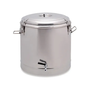 30L Commercial Insulated Food Transport Barrels Stainless Steel Container Water Food Insulated Barrel with Water Tap Layer Insulation Barrel