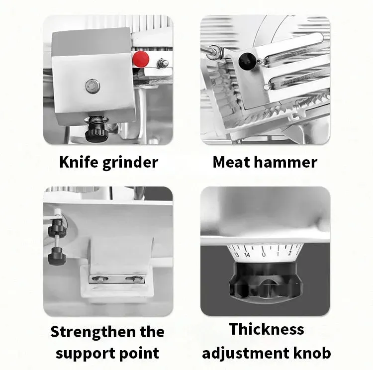 Heavy-Duty Commercial Electric Frozen Meat Slicer for Restaurants