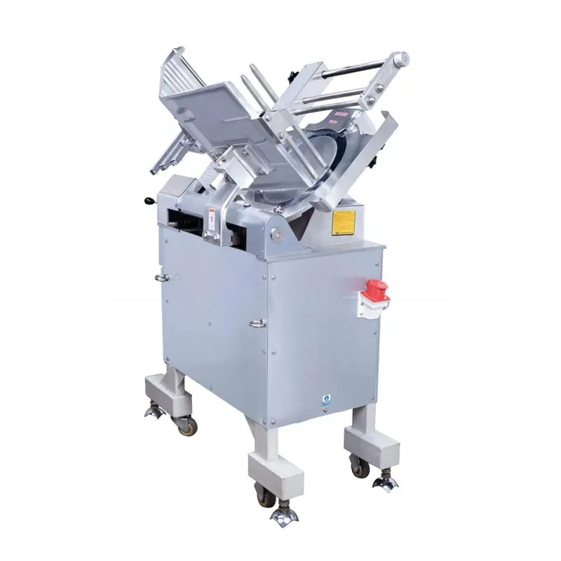 Commercial Grade Vertical Electric Meat Slicer for Frozen Cuts