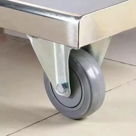 Heavy-Duty Stainless Steel Kitchen Hand Cart for Easy Transport Platform Hand Cart