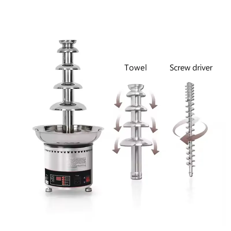 Stainless Steel Electric Chocolate Fountain Machine (CT-1205)
