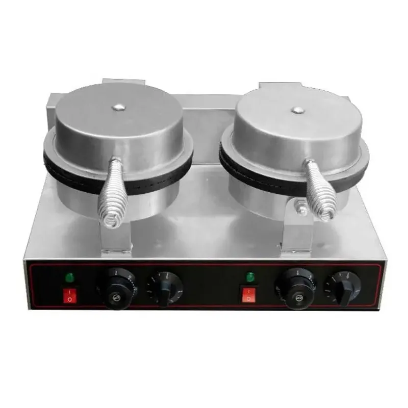 Hf-X5-2 Electric Stainless Steel Two Plate Waffle Maker Machine with CE