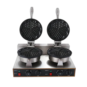 Hf-X5-2 Electric Stainless Steel Two Plate Waffle Maker Machine with CE