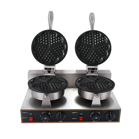 Hf-X5-2 Electric Stainless Steel Two Plate Waffle Maker Machine with CE