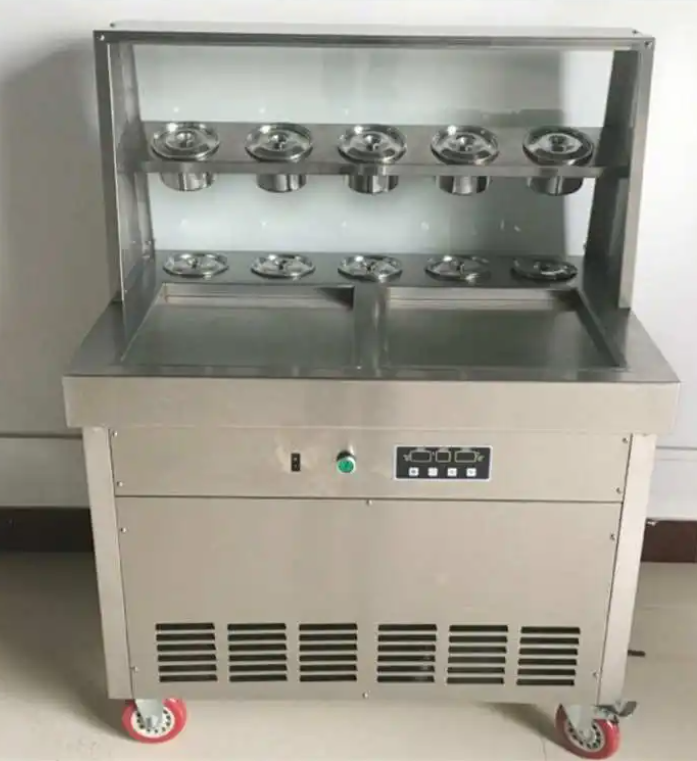 High-Performance Fried Ice Cream Rolls Machine for Ice Cream Shops