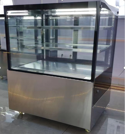 Stylish Glass Door Refrigerator for Pastry and Dessert Display