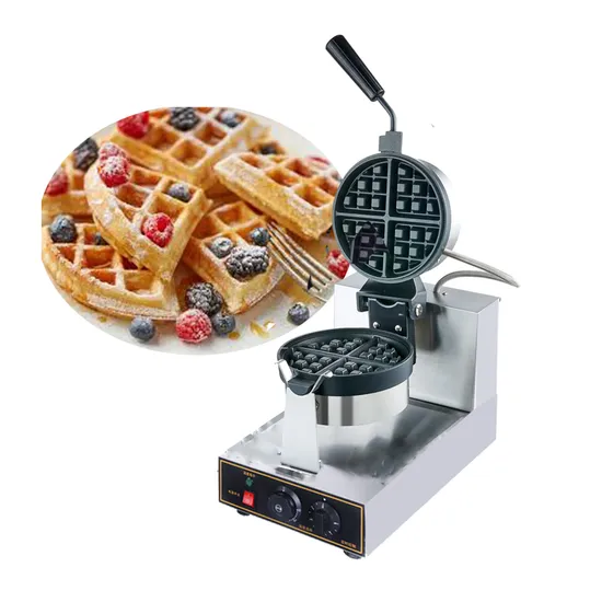 Electric Rotating Waffle Stick Maker for Delicious Treats Sandwich Maker Waffle Maker Electric Commercial Belgian Double Model for Ice Cream Con