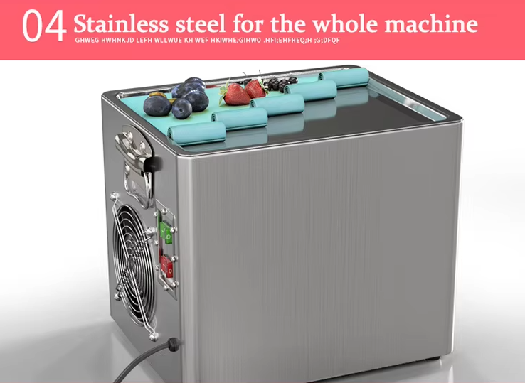 2025 Hot Sell Commercial Fired Ice Cream Rolls Machine /Fired Ice Rolls Maker /Fired Yogurt Rolls Machine or Maker