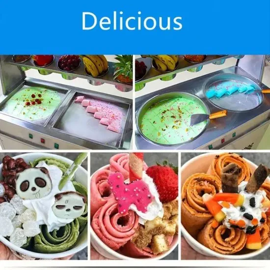 2025 Hot Sell Commercial Fired Ice Cream Rolls Machine /Fired Ice Rolls Maker /Fired Yogurt Rolls Machine or Maker