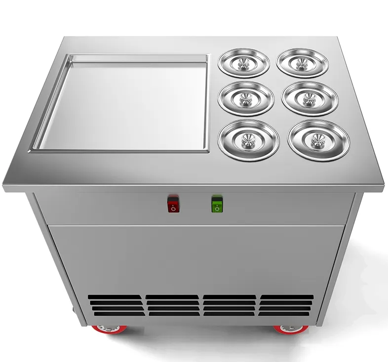 Premium Single Round Ice Cream Rolls Maker for Businesses
