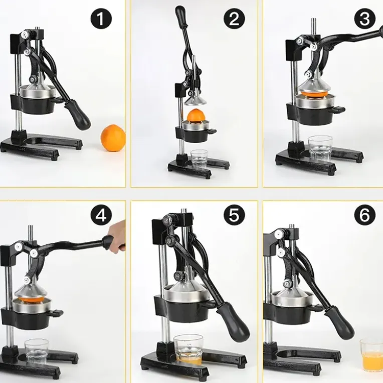 Manual Hand Press Orange Citrus Lemon Lime Fruit Juice Extractor Machine Orange Juice Machine Lemon Squeezer Machine Juicer Extractor Machine Wholesale Price