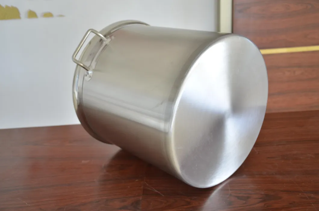 12L Custom 6L~225L Multi Sizes Stainless Steel Stock Pot High Pot Cookware Large Cooking Pot for Home Restaurant Soup Barrel