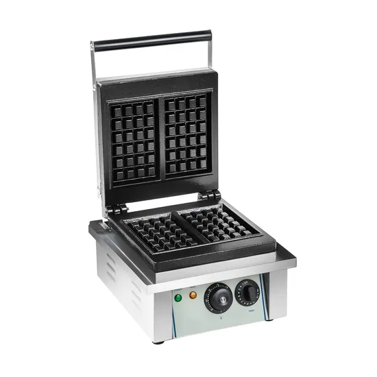 Commercial Stainless Steel Snack Food Biscuit Cake Electric Waffle Maker