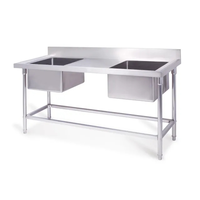 Kitchen Double Wash Basin Table