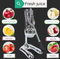 Premium Stainless Steel Manual Juicer for Fresh Citrus Juices