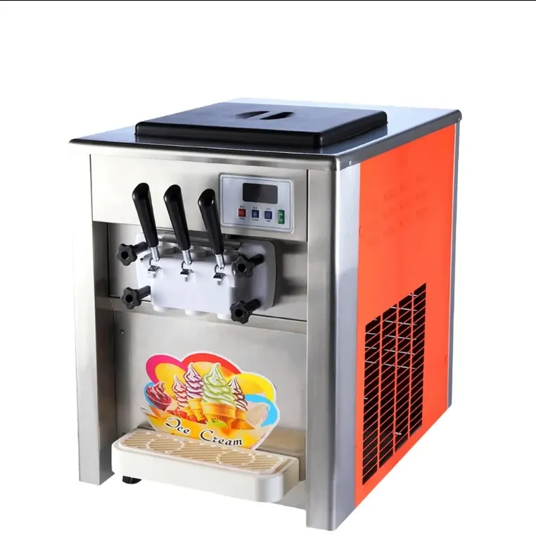Professional Grade Ice Cream Maker in Stainless Steel with 3 Aroma Choices Ice Cream Machine