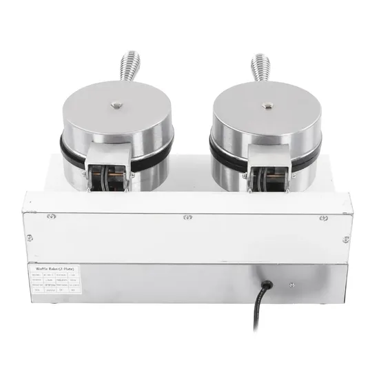Commercial Waffle Maker Double Heads Waffle Machine Non-Stick Round Waffle Maker Professional Crispy Machine