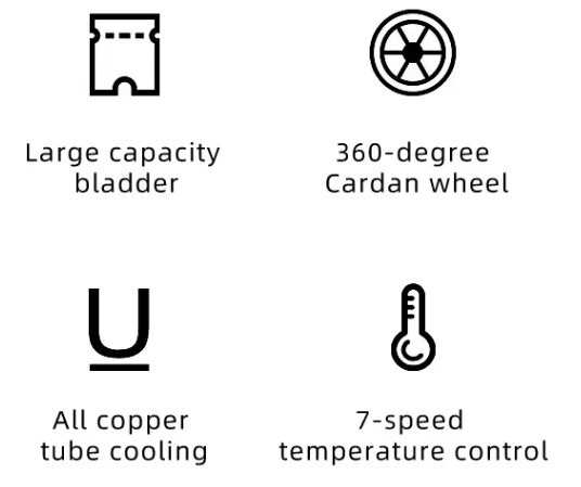 Dual Temperature Commercial Refrigerator Freezer for Fresh Food Display