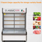 Double-Temperature Energy-Saving Cabinet for Supermarket Vegetables Display Fridge