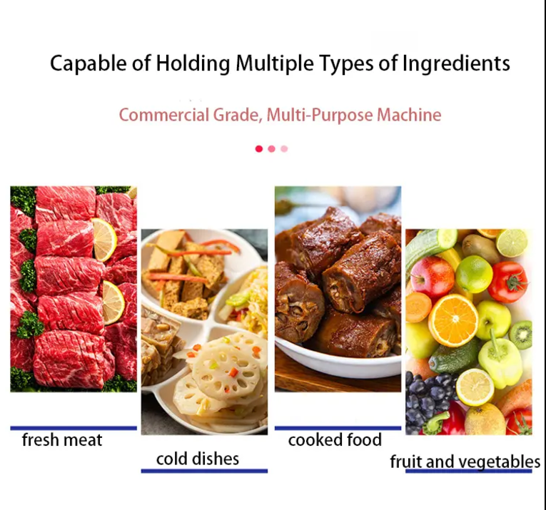 Versatile Supermarket Display Freezer for Cooked Meat Products