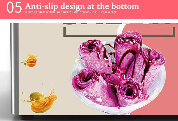 2025 Hot Sell Commercial Fired Ice Cream Rolls Machine /Fired Ice Rolls Maker /Fired Yogurt Rolls Machine or Maker
